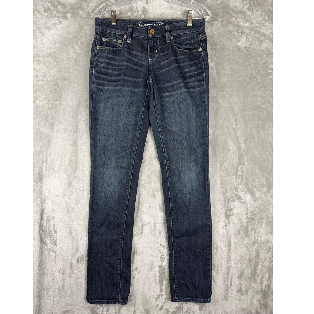 American Eagle Outfitters Womens Jeans Dark Washโ Skinny Leg Size 2 Regular